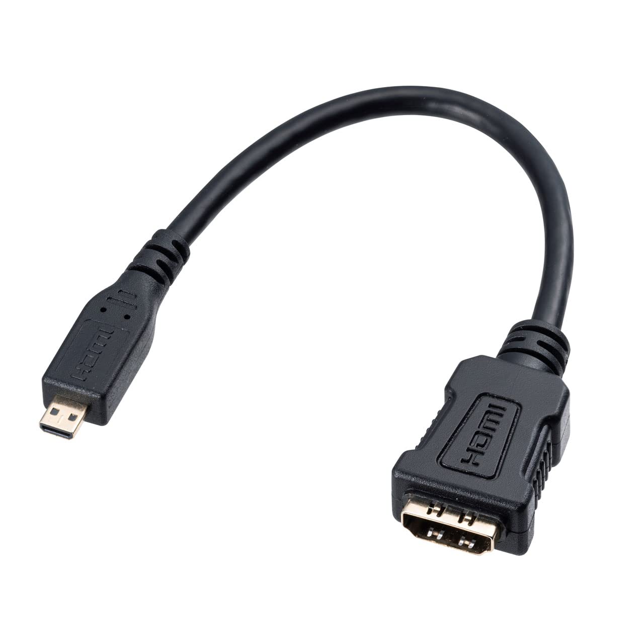 

Sanwa Supply HDMI Conversion Adapter (Micro HDMI, Black, 0.1m) AD-HD20MCK чорний