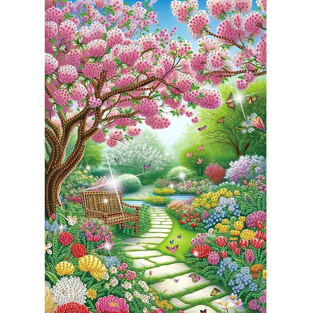 Scenery Partial DIY 5D Special Shaped Drill Diamond Painting Gem Art for Adults/Beginners Gift Idea Home Decor 30x40cm