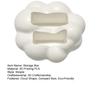 Storage Box, 3D Printed One-Piece Molding Storage Container with Double Slot Design, Cloud Shape Remote Holder Holds Two Remote Controls
