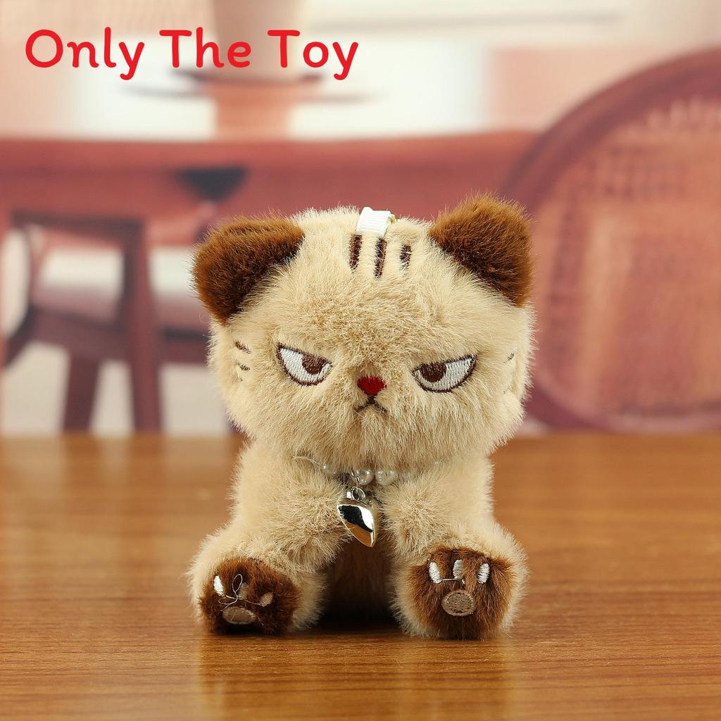 Cute Cat Plush Toy Keychain With Pp Cotton Filling For Bags And Keys
