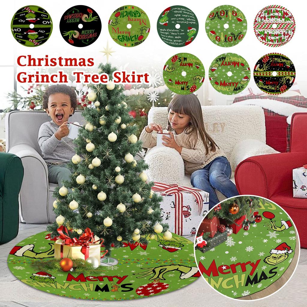 36 IN Weihnachtsbaum Basteldekoration Unterseite Baumrock Baumumfang Cartoon-Druck