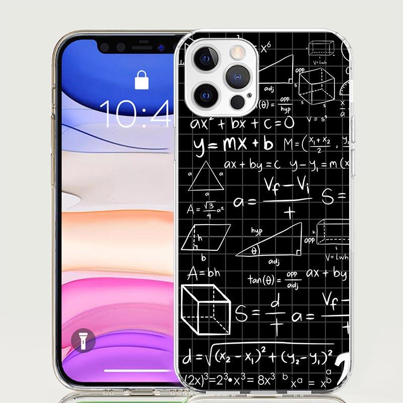 Physics Chemical Mathematics Phone Case For iPhone 17 Air 16 15 Plus 11 14 Pro Max 13 Mini 12 7 8 + SE Pattern Art Customized Co