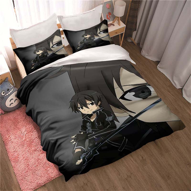 The new "Sword Art Online" themed soft and comfortable duvet and pillowcase set is a children's bedding gift set available