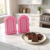 2PACK Raised Relief Silicone Mold Food Grade Silicone Fondant Mold Door Window Mold  Fondant Craft