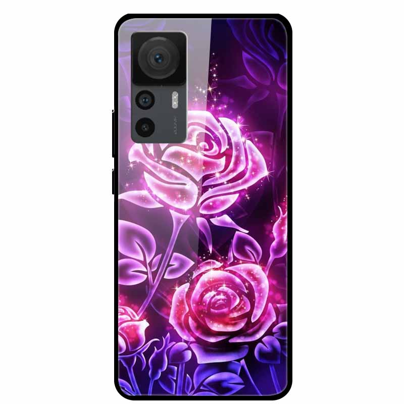 For Xiaomi 12T Cases 12T Pro Luxury Tempered Glass Hard Back Covers For Xiaomi 12T Pro Phone Cases Capa Fundas Xiaomi 12T Coques