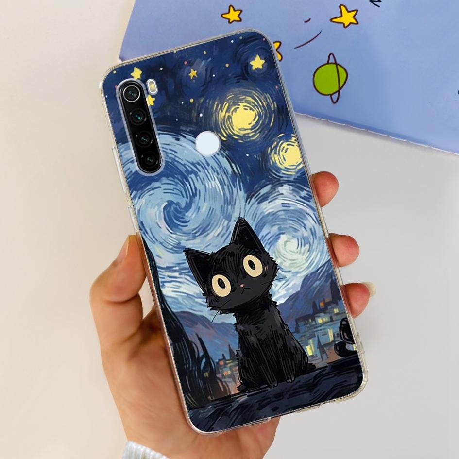 For Xiaomi Redmi Note 8 Case Cute Cartoon Soft Silicone Phone Cases For Xiaomi Redmi Note 8T 8 t Cover On Redmi Note8 Back Coque