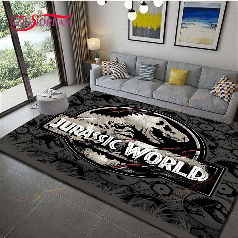 Dinosaur J-Jurassic Park Carpet Room Decor Floor Mats Bedroom Yoga Mat Photography Props Area Rug Birthday Gift Outdoor Rug