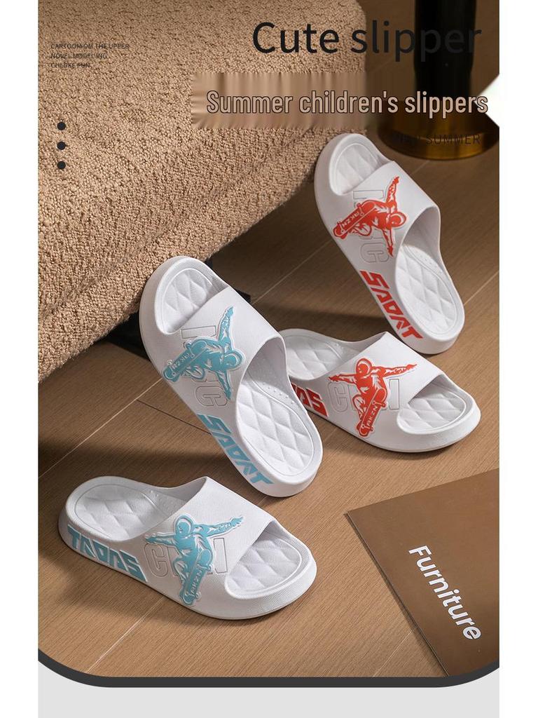 Kinder Anti-Rutsch Sommer Hausschuhe für Jungen & Mädchen, Alter 6-12, für Zuhause & Bad