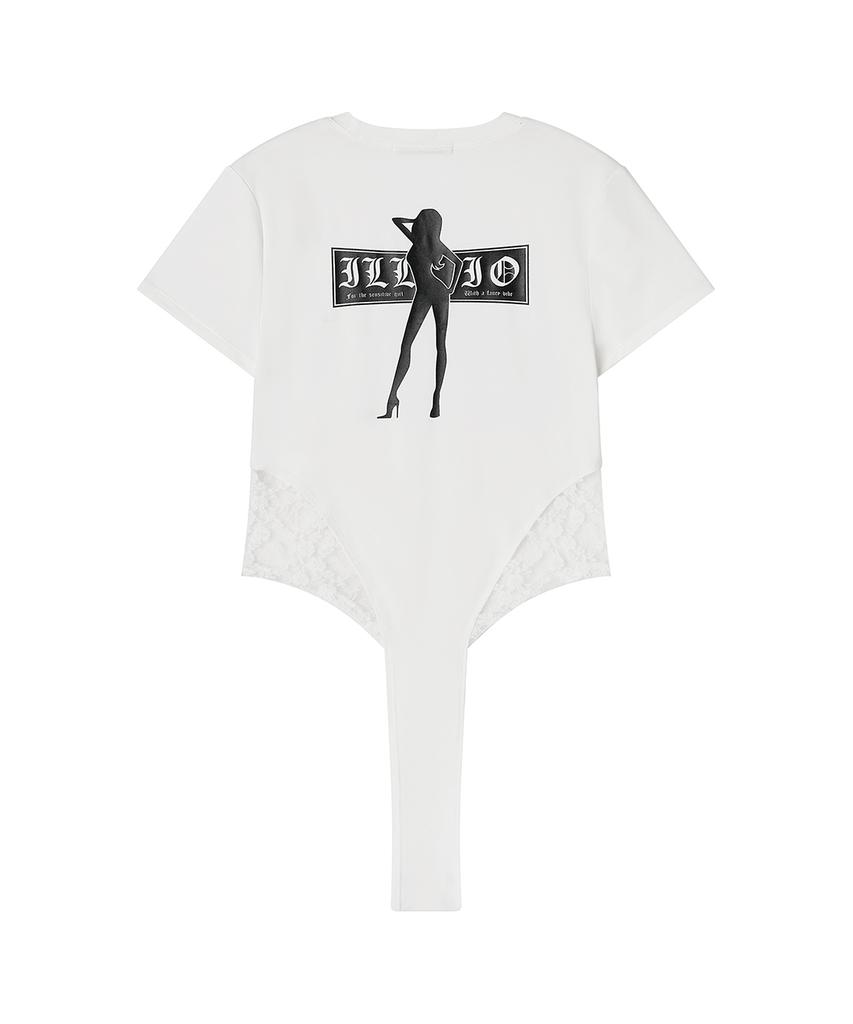 ILLIO White Diva Lace Bodysuit