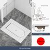 Compact Ceramic Squat Toilet with Flip Lid and Cover Plate