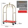 Hotel Luggage Cart with Titanium Gold Top
