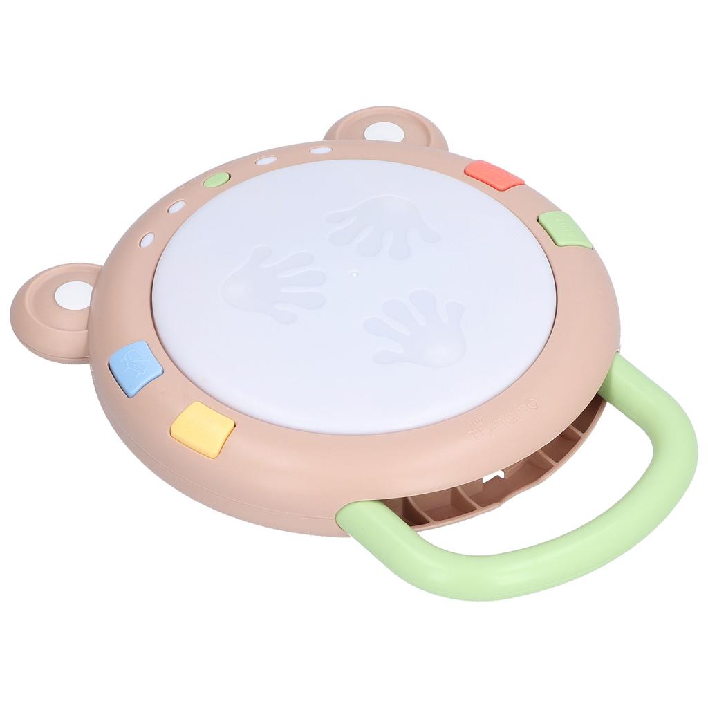 Infant Musical Drum Toys Plastic Educational Drum Toy Electric Drum Instruments Toy with Light