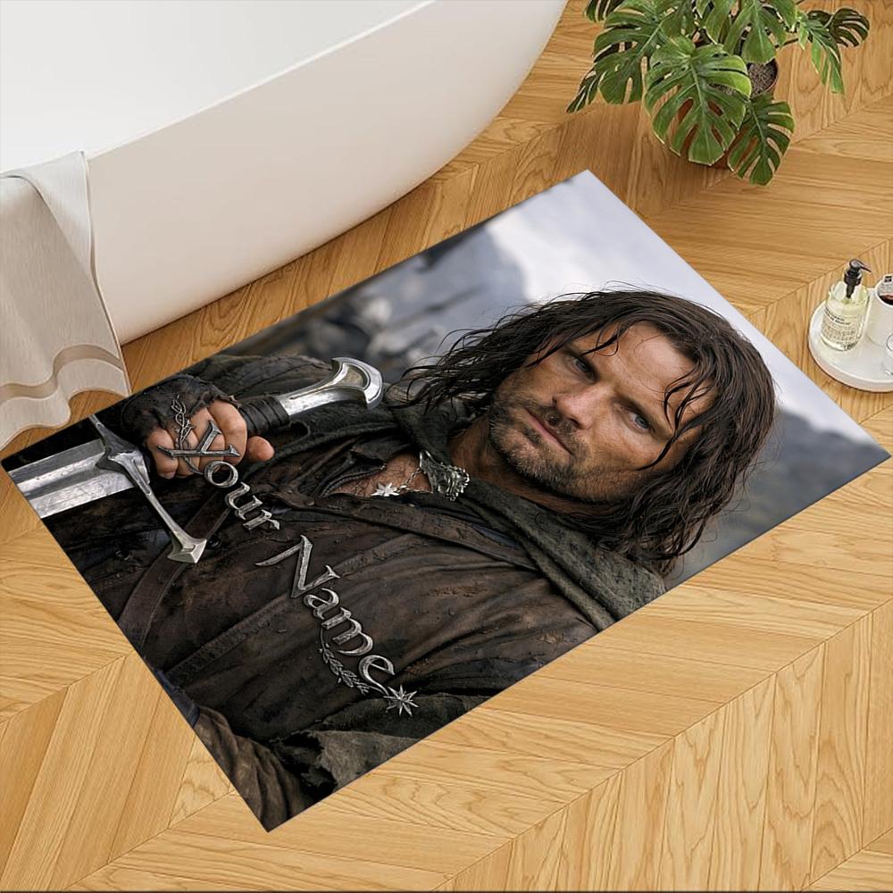 Lord Rings Customize Your Name Carpet Suitable for Decorate Room Bedrooms Living Rooms Dormitory Anti-slip Rug Office Home Decor