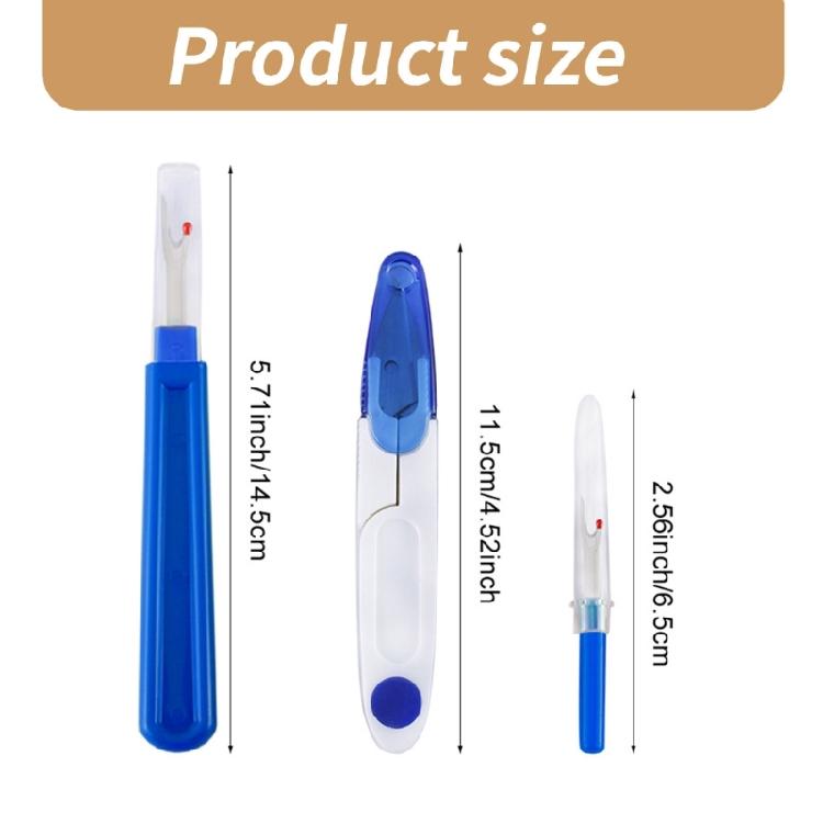 9/10Pcs Seam Rippers, Small Large Thread Unpicker with Scissors and Tape Measure, Sewing Seam Rippers for Sewing
