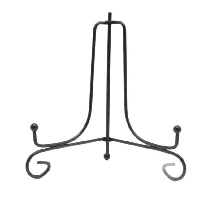 Wrought Iron Plate Rack & Medal Display Stand – Versatile Tea Cake Holder and Craft Display 4 inch