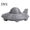 Compact Desktop Space Decor 3D Printed UFO Model Figurine, Sci-Fi Spacecraft Decor, One-Piece Craft with Clear Texture, Mini Ornament for Desk Display