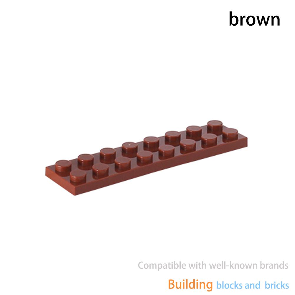 

20/50pcs MOC DIY board 2x8 compatible with famous brand 3034 building blocks, classic building blocks, creative toys, gifts 50pcs коричневий