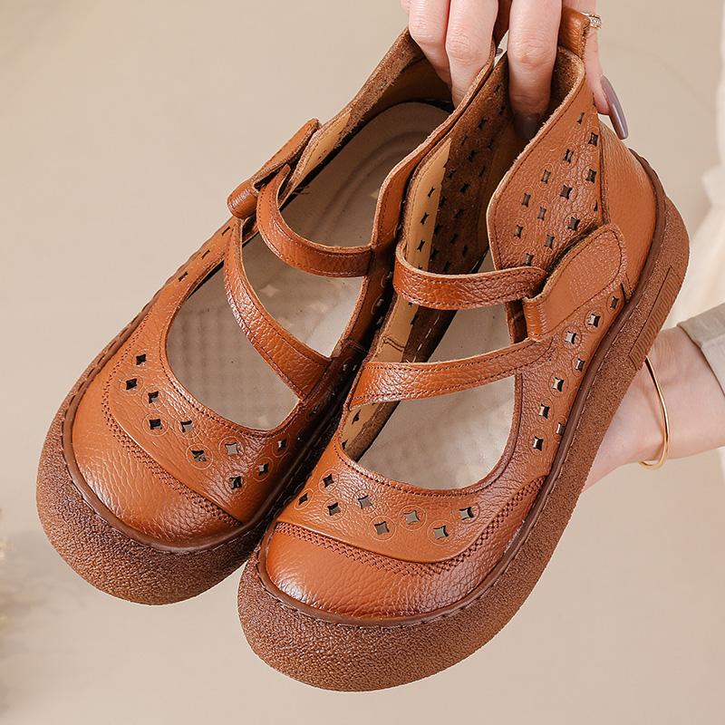 

Модные новые летние ботинки из натуральной кожи женские дизайнерские с вырезами на высоком голенище женские дышащие ботильоны женские полые ботинки с ремешком на щиколотке 35