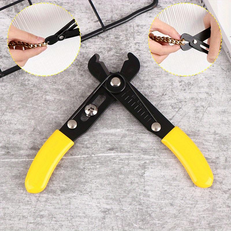 Professional Jewelry Chain Pliers Adjustable Riveting Opening Closing and Precision Flush Cut Wire Cable Cutter Tool for Crafts