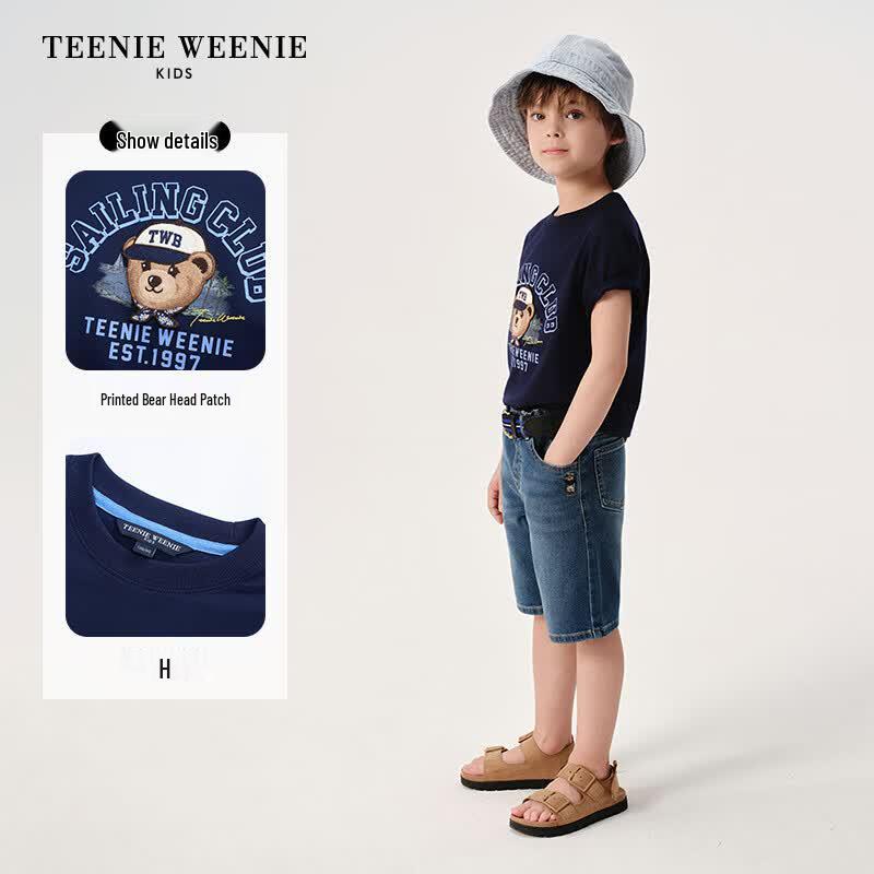 Teenie Weenie Kids Boys' Casual Cotton Crew Neck T-Shirt