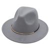 American Top Hat Autumn And Winter Wool Felt Hat Men'S And Women'S Woolen Hat Jazz Hat Flat Edge Sun Hat Tide