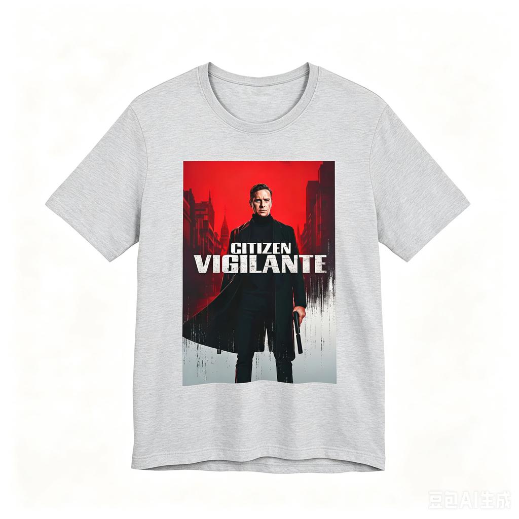 Thriller Movie Citizen Vigilante Poster Graphic Tshirt 2026 Summer Unisex Unisex Cotton Oversized TShirts Street Wear Y2K Tshirt