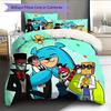 Black Hat  Pattern Bedding Quilt Set  Home Decoration  Gift (1 * duvet cover + 2 * pillowcase  without core)