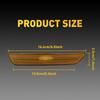 For 2010-2014 Ford Mustang Front Bumper Side Marker Light Housings Amber Covers