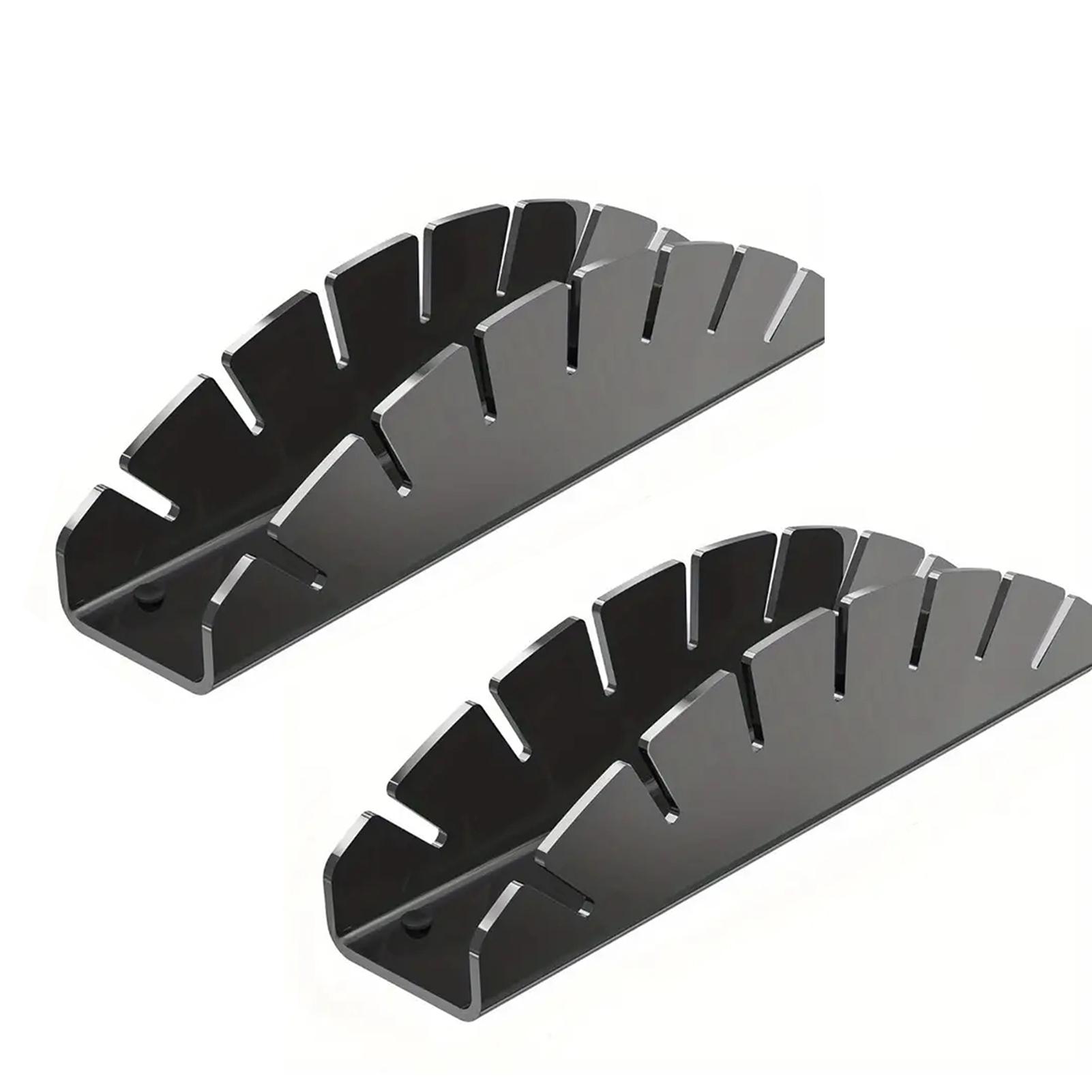 

Изогнутый держатель для бейсболки для настольной подставки для шляп, акриловые стойки для хранения и организации шляп, экономящие место, для дома, офиса 1pcs чёрный