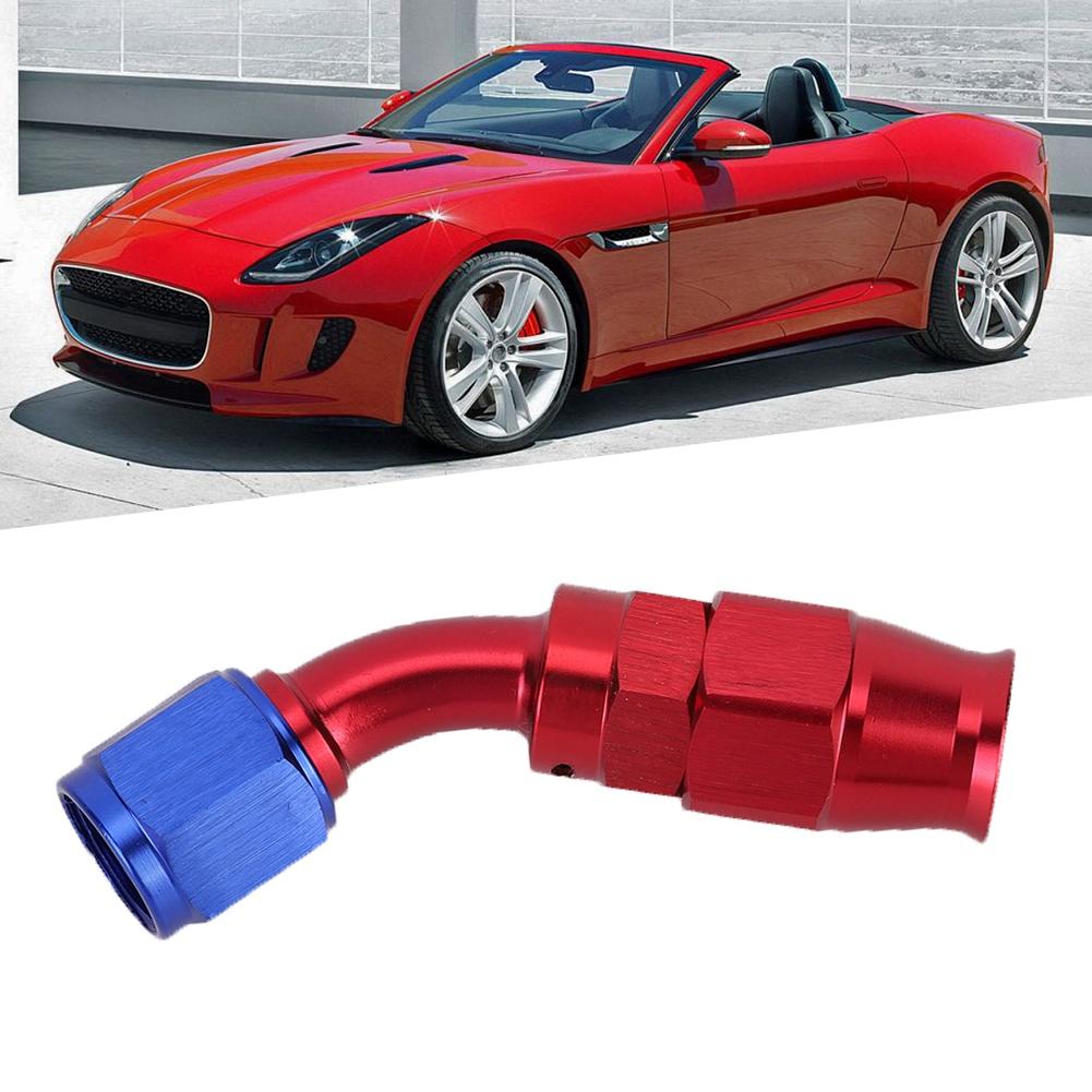 AN6 Hose End Fitting Swivel Cooling Oil Fuel Adaptor for Teflon45 Degrees