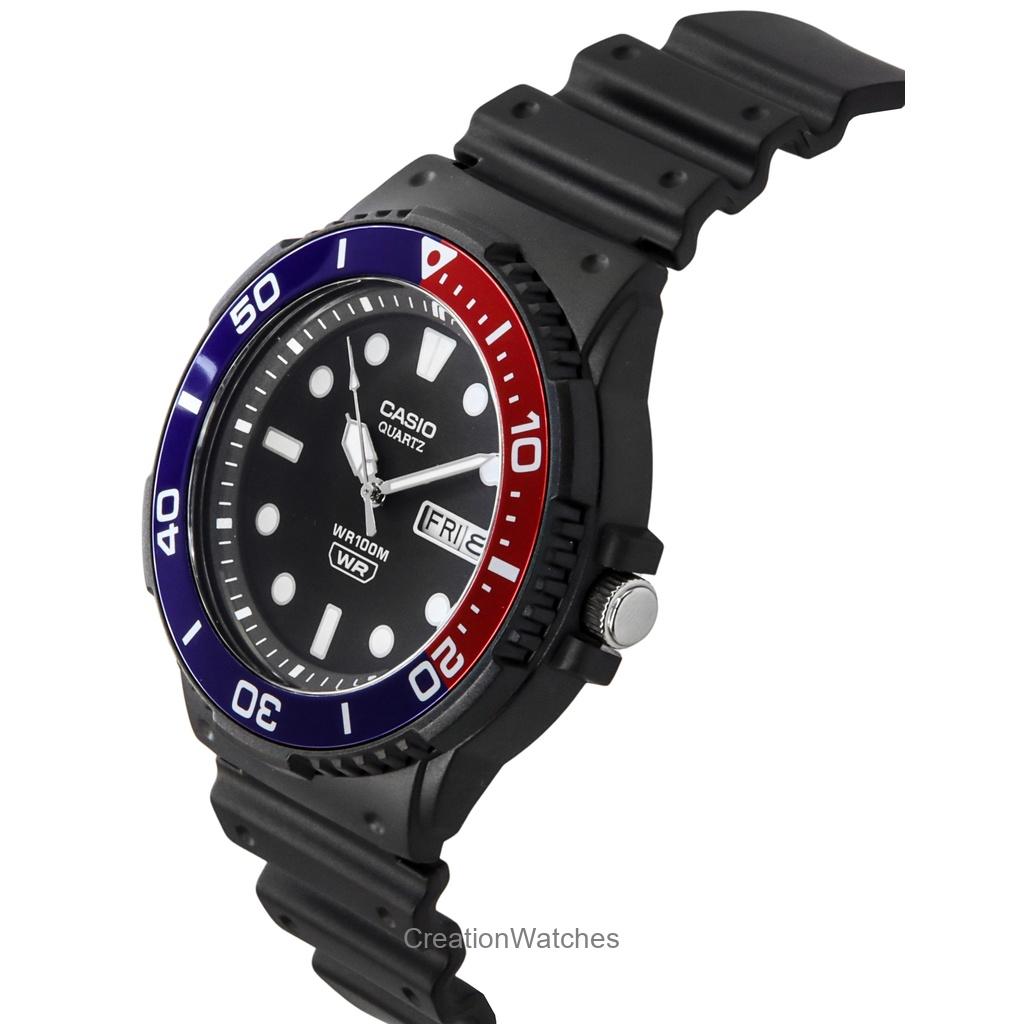 Casio Standard Analog Resin Strap Black Dial Quartz MRW-230H-1E2V 100M Men's Watch