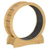30" Wooden Cat Running Wheel with Brake, Natural Wood Finish