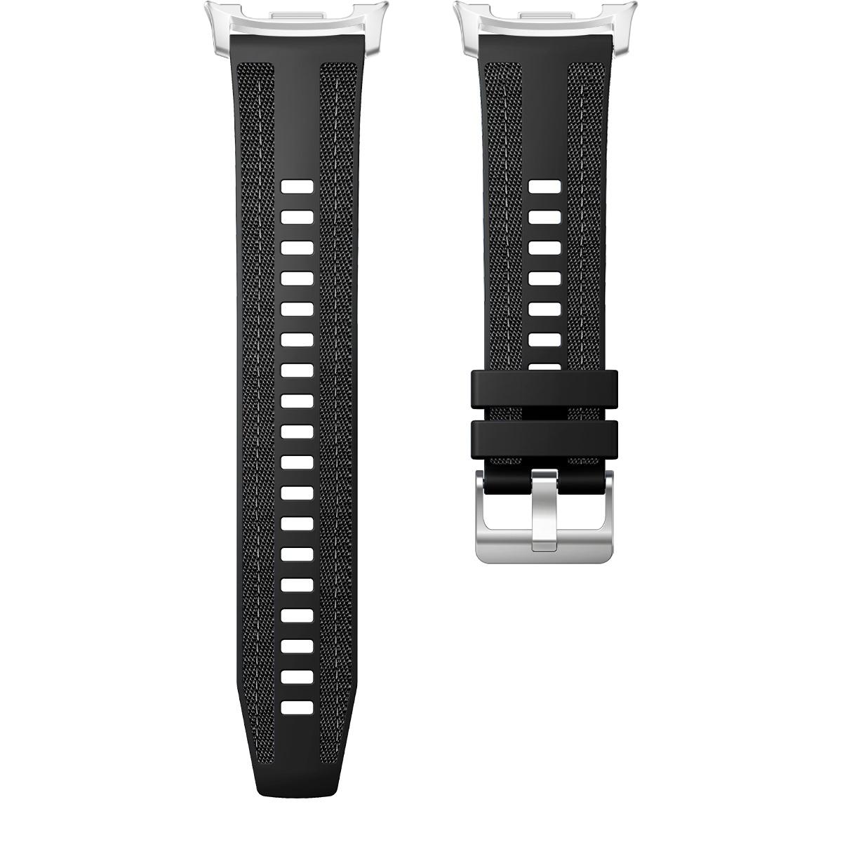 

Нейлоновый+Силиконовый Ремешок Для Samsung Galaxy Watch Classic 46мм 44мм 40мм Замена Correa Спортивный Браслет Для Galaxy Watch Ultrta 47мм 2025 Ремешок Galaxy 8 40mm &Silver чёрный