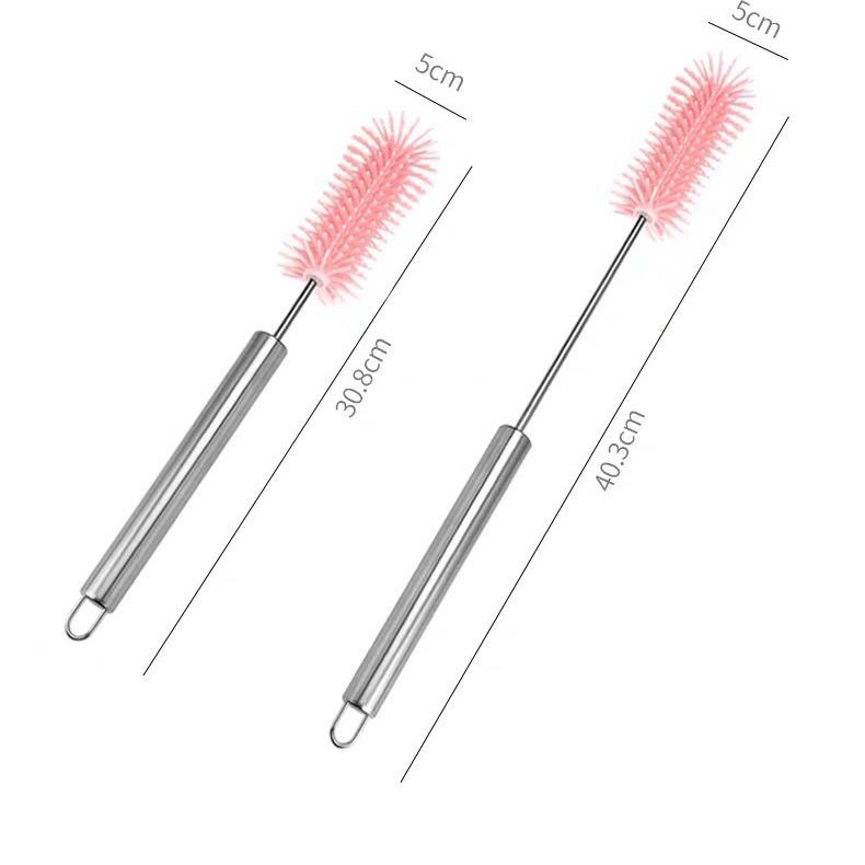 Rotating Long Handle Kitchen Cleaning Brush for Cups and Bottles