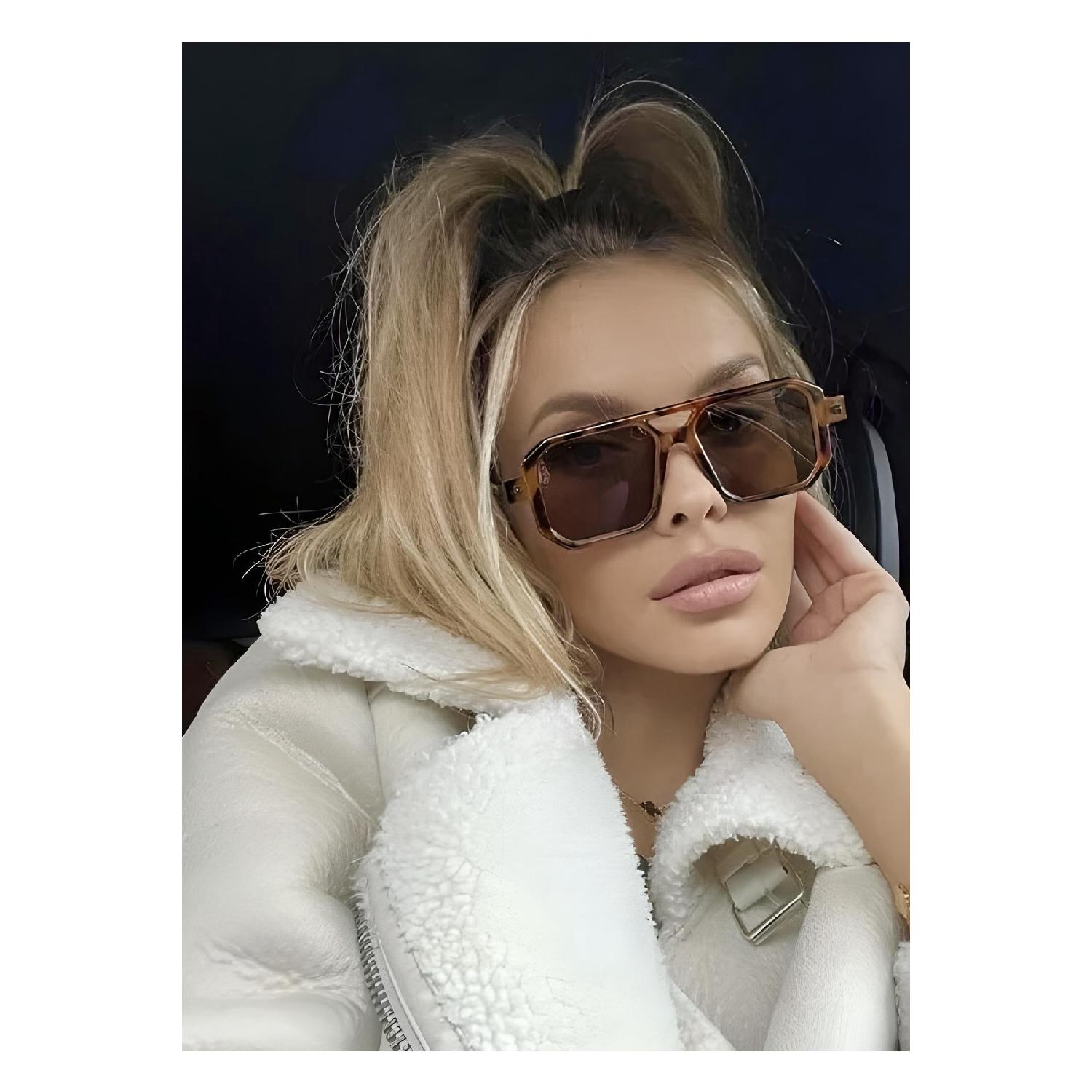 

Febbre Q2 Солнцезащитные очки немецкого дизайна унисекс в леопардовой оправе /coolandbetter