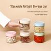 Sealed Glass Cereal Storage Jar for Kitchen