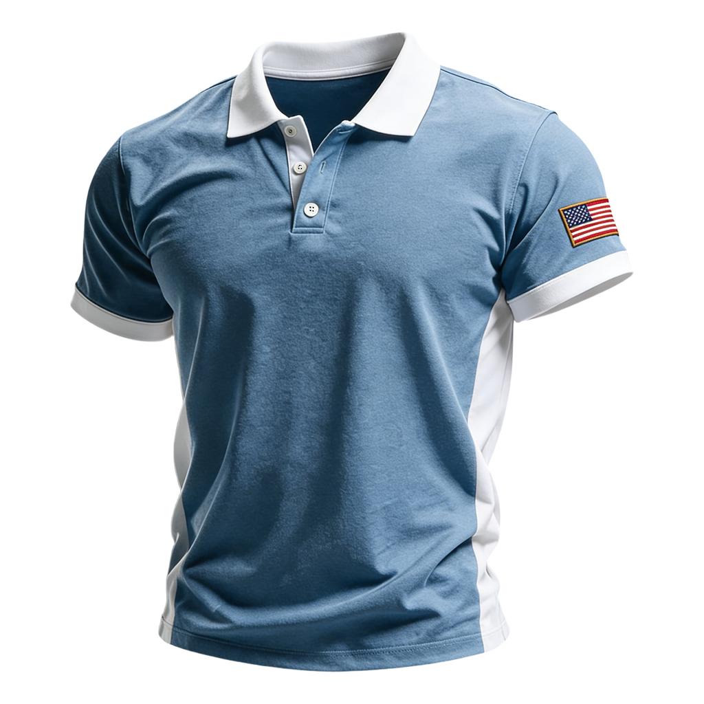 Men's Summer Print Short Sleeve Lapel Shirt Men's Casual Fashion Shirt