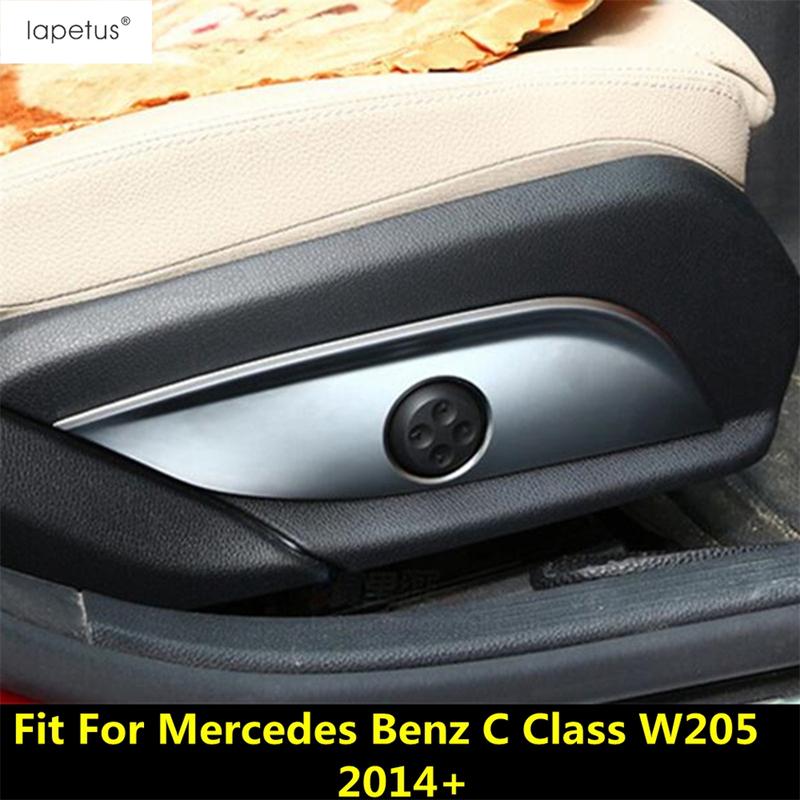 Seat Adjust Button Swtich Panel Frame Decoration Cover Trim For Mercedes Benz C CLASS W205 2014 - ABS Accessories Interior