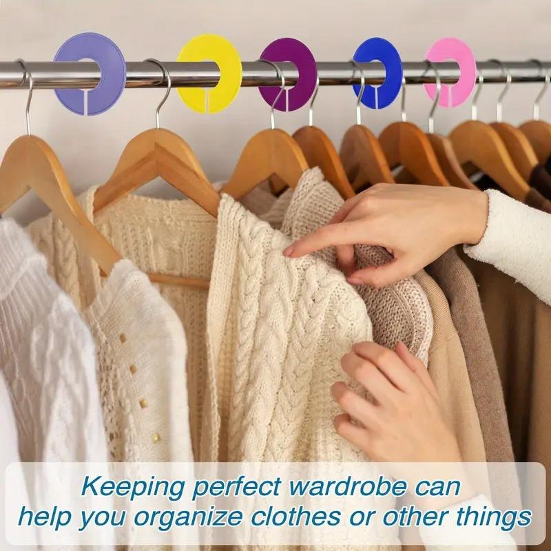 10PCS DIY Clothing Size Dividers Round Hangers Closet Dividers for Clothes Stores or Home Blank Dividers