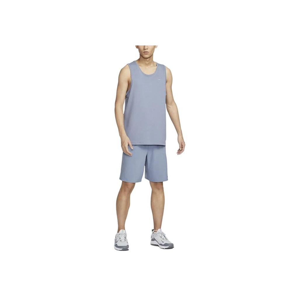 Nike Primary Solid Round Neck Quick-Dry Breathable Casual Sleeveless Vest Men Tops Slate-Grey Stone-Blue DV9834-493