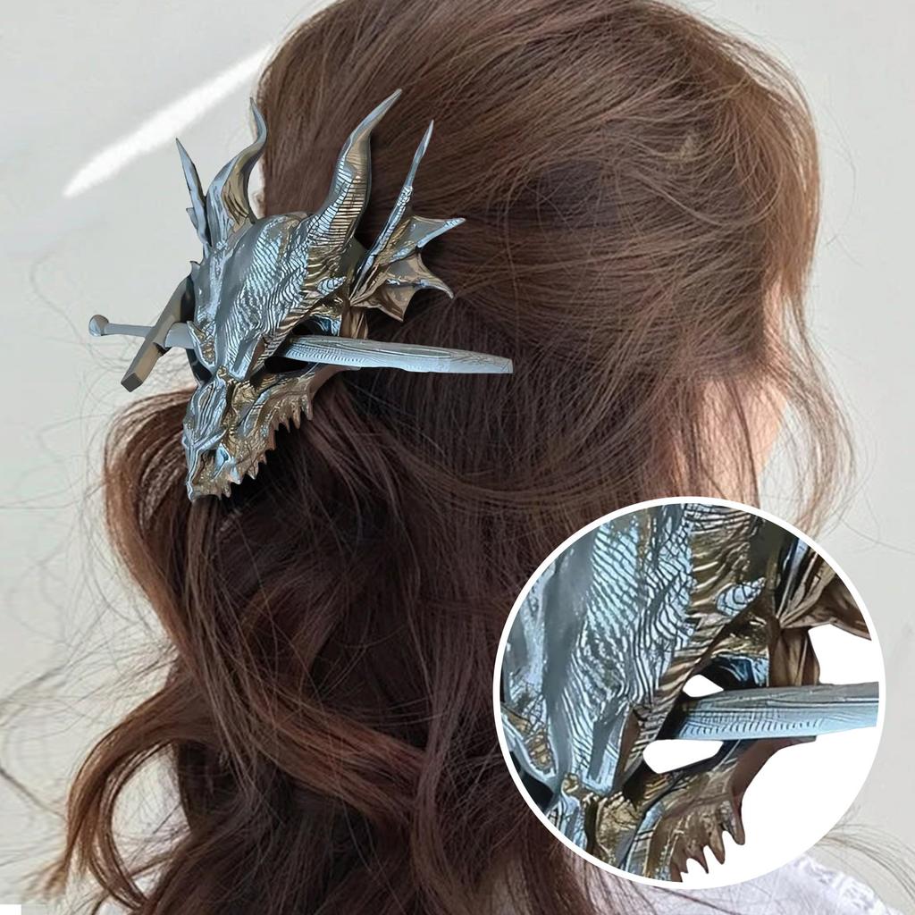 Dragon Hair Clips, Fashion Dragon Hair Clips, Women's Unique Retro Dragon Hair Accessories