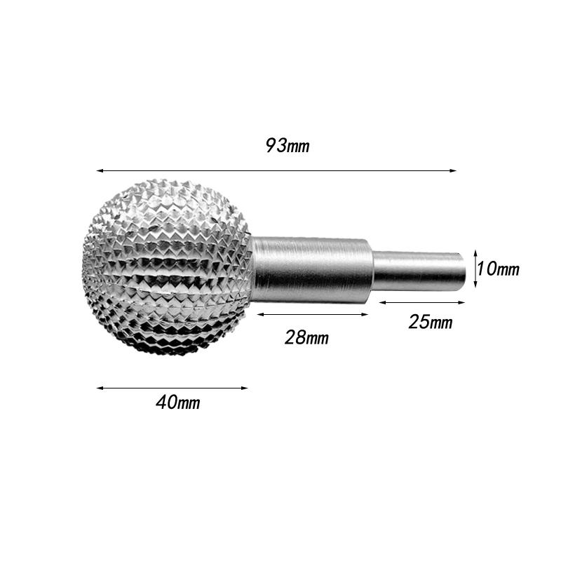 

Woodworking Sphere Rotary Burr Ball Wood Carving Grinding Head Rotary Burr Ball Gouge Grinding Head For Grinding Marking