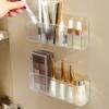 Mirror Cabinet Storage Box Wall Hanging Punch-Free Wall-Mounted With Partitions Bathroom Mirror Cabinet Cosmetics Mask Rack