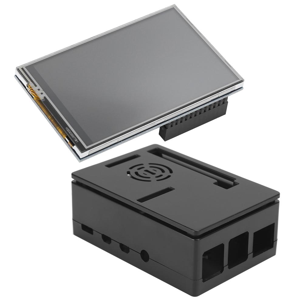 For Raspberry Pi 4B Set ABS Case Protective Shell 3.5in Display Heat Sink Screwdriver
