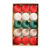 15 Pcs Christmas Ball Ornaments Lightweight Shatterproof Velvet Balls Reusable Festive Hanging Decorations for Home Xmas Tree
