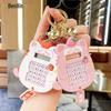 Cat Calculator Keychain: Multifunctional Cartoon Pendant & Educational Toy