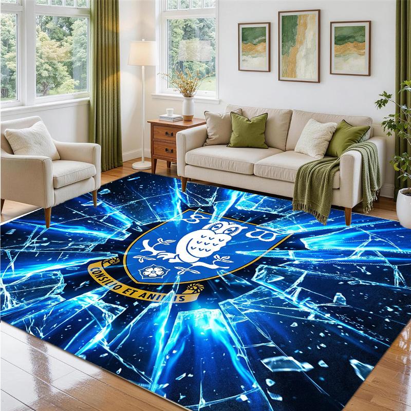Sheffield Wednesday Football Design Crystal Velvet Rug Soft Decorative Mat for Bedroom Entrance