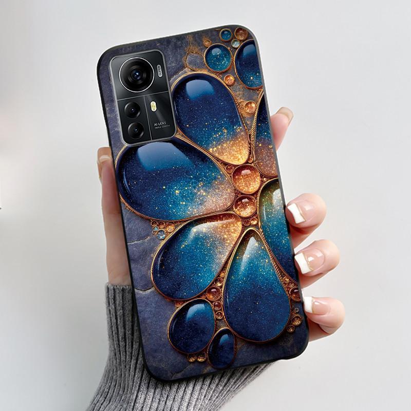 Casing For ZTE Blade A72s A7050/V41 Smart Case Luxury Dragon Cute Cool Boys Girls Black Matte Soft TPU Silicone Shell Back Cover