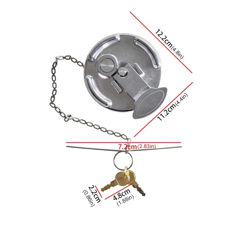 Locking Fuel Cap 11-04859-100 11-04859-200 for 379 389 579 Fuel Cap Assembly with Key Easy Installation