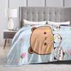 Bubu Dudu Flannel Blanket Winter  Warm Soft Throw Blanket for Kids Adult Couch Chair Funny Bedspread Sofa Bed Cover